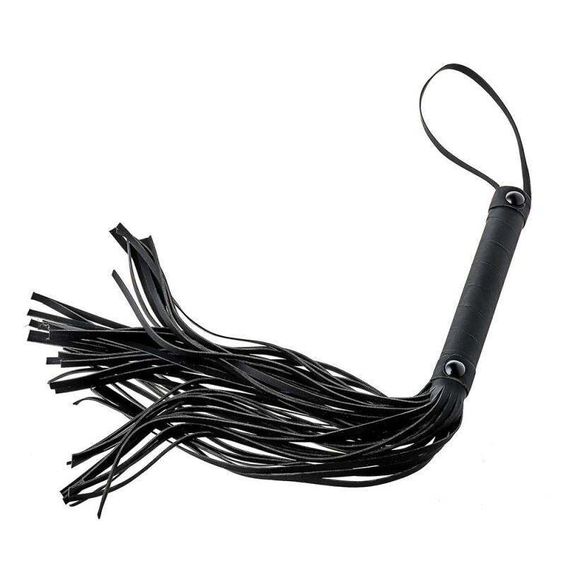 Флоггер Dream Toys Blaze Whip з петлею, чорний, 24 см - Изображение 2