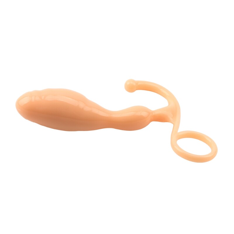 Масажер простати Chisa Prostate Probe бежевий, 12.5 х 3 см - Изображение 4