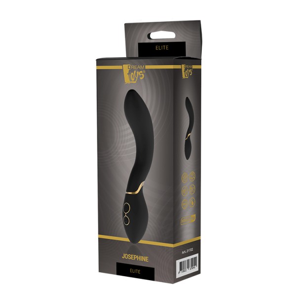 Вібратор-кролик Dream Toys Elite, чорний, 20 х 3.7 см - Изображение 1