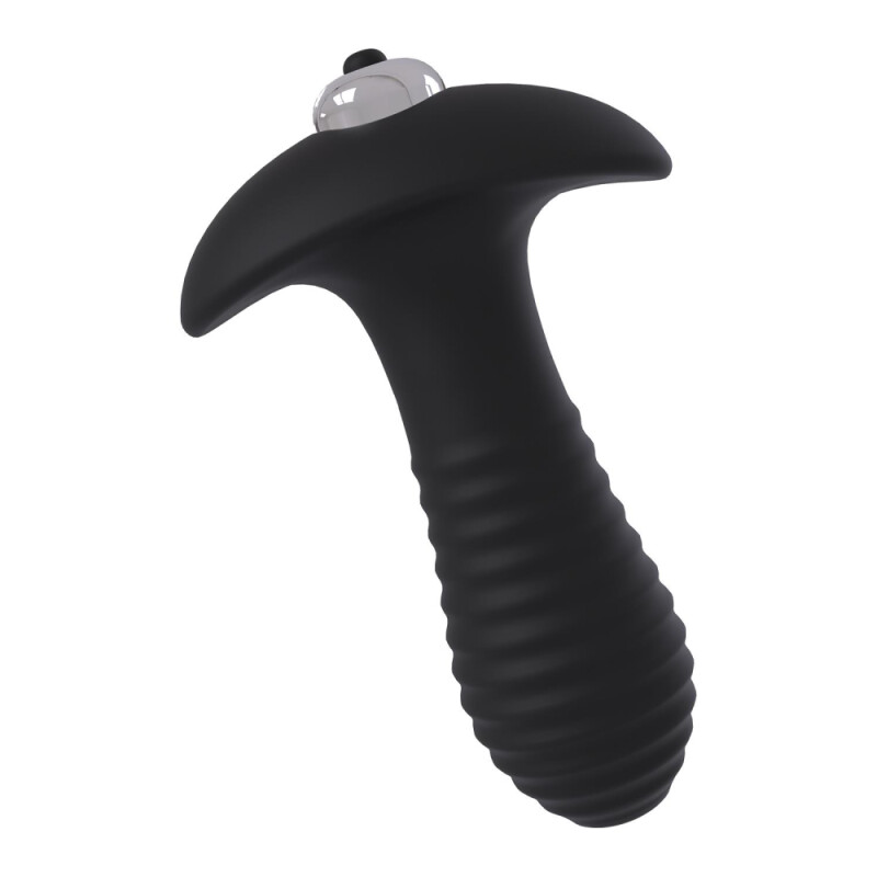 Анальний вібратор Dreamtoys Essentials зі стоппером, чорний, 10 х 3 см - Изображение 2