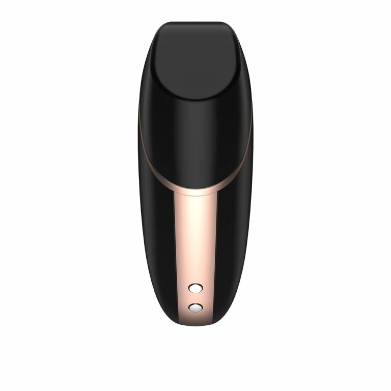 Вакуумний стимулятор з вібрацією Satisfyer Love Triangle з додатком, чорний, 8.7 х 6.7 см - Зображення 6