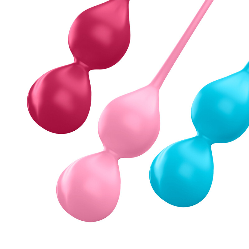 Набір вагінальних кульок Satisfyer V Balls різнокольоровий, 3 шт - Изображение 2