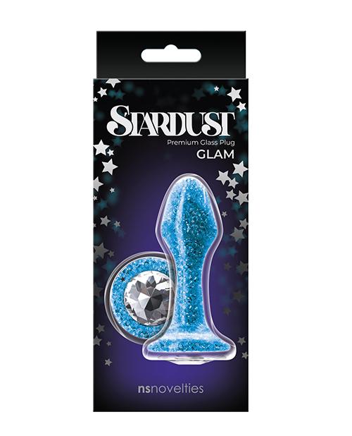 Анальна пробка з кристалом Swarovski зі скла, 9.5 х 3.5 см - Изображение 1