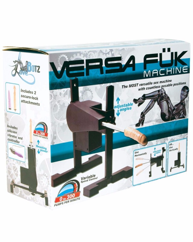 Секс-машина Versa Fuk з 3-ма насадками, чорна - Зображення 6