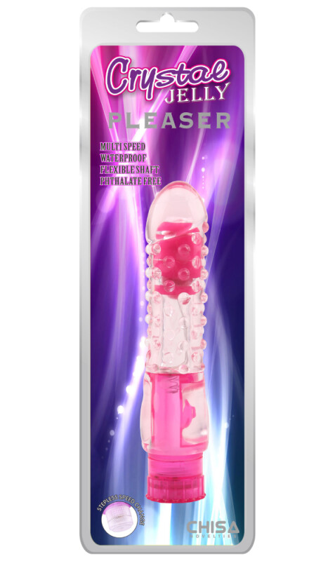 Вібратор Chisa Jellie Pleaser рельєфний, рожевий, 16.2 х 3 см - Зображення 4