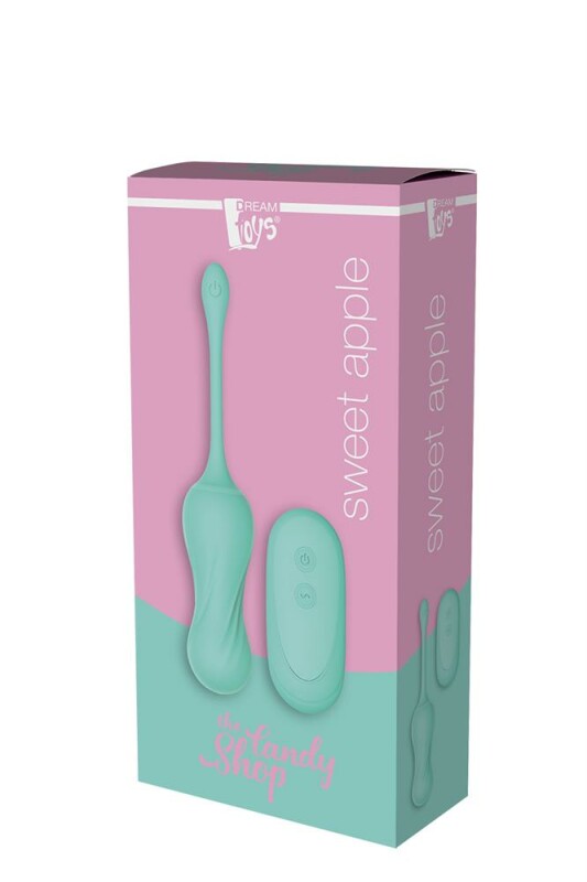 Вагінальні кульки з вібрацією на жорсткій зчіпці DreamToys м'ятні, 17.8 х 3 см - Изображение 4