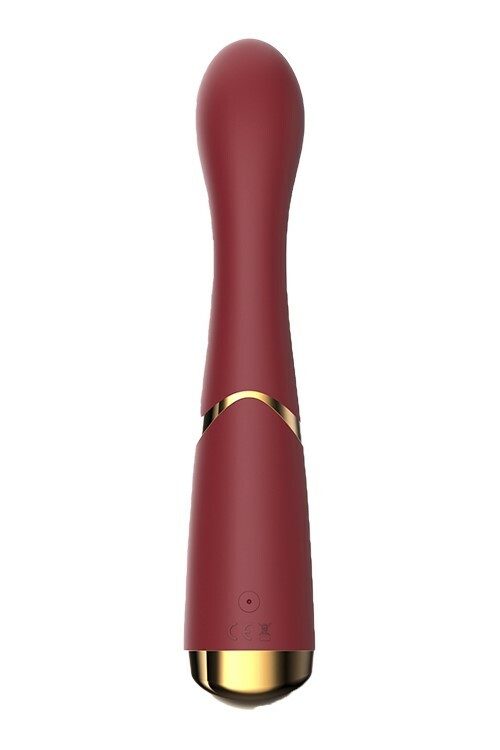 Вібратор для точки G Dream Toys Lucy вигнутий, бордовий, 19.5 х 3.2 см - Зображення 3