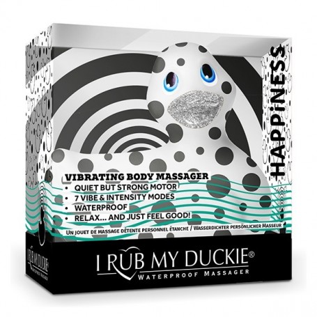 Каченя вібратор I Rub My Duckie біла в чорний горох - Изображение 1