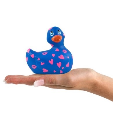 Каченя вібратор I Rub My Duckie фіолетова з рожевим візерунком - Зображення 2