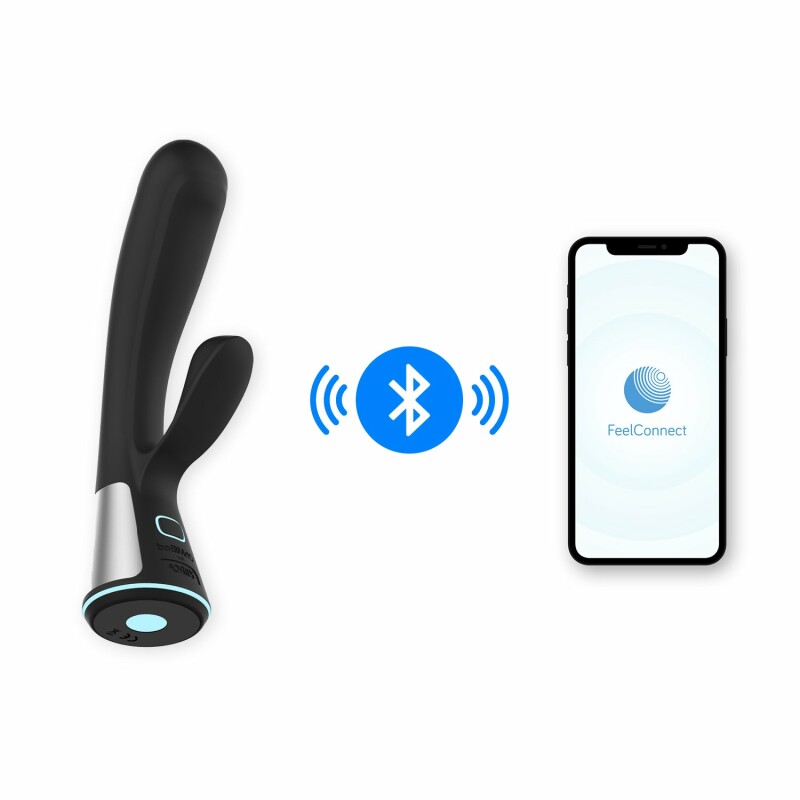 Вібратор-кролик Ohmibod Fuse з інтерактивним підключенням, чорний, 18 х 3.4 см - Зображення 1
