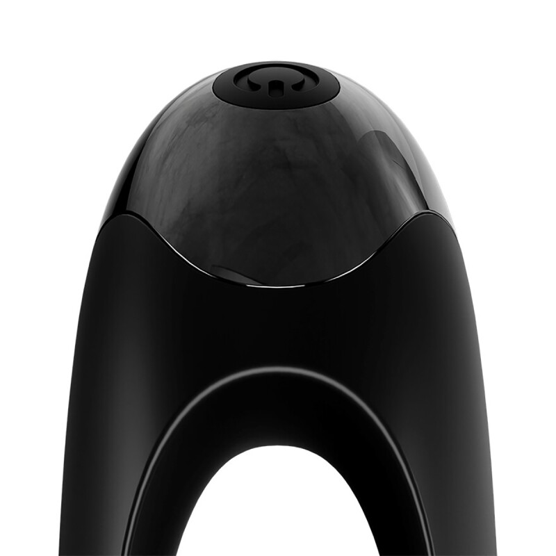 Вібратор на палець Satisfyer Candy Cane із двома ніжками, чорний, 12 х 3.5 см - Изображение 4