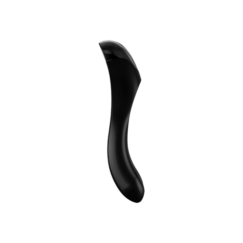 Вібратор на палець Satisfyer Candy Cane із двома ніжками, чорний, 12 х 3.5 см - Изображение 3