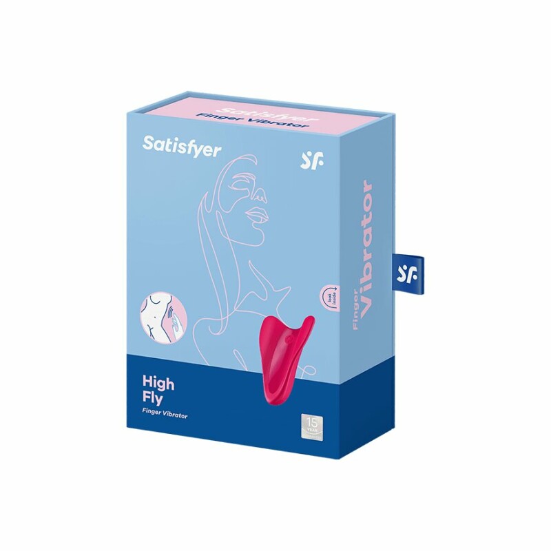 Вібратор на палець Satisfyer High Fly з крилами, рожевий, 6.8 х 5 см - Изображение 1