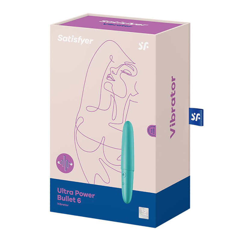 Віброкуля багатошвидкісна Satisfyer Ultra Power Bullet 6 зелена, 12.7 х 2.2 см - Изображение 1