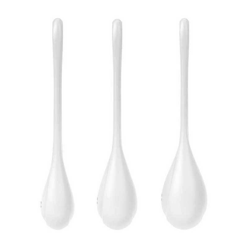 Набір вагінальних кульок Satisfyer Yoni Power 1 білі, 3 шт - Изображение 2