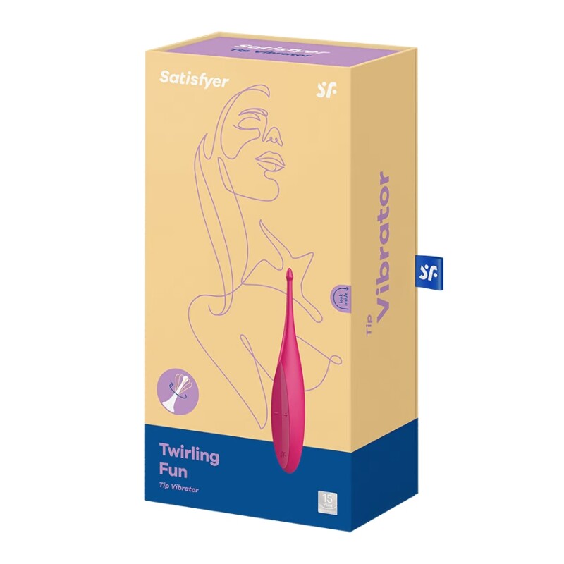 Вібратор для клітора Satisfyer Twirling Fun рожевий, 17.8 х 3.2 см - Изображение 1