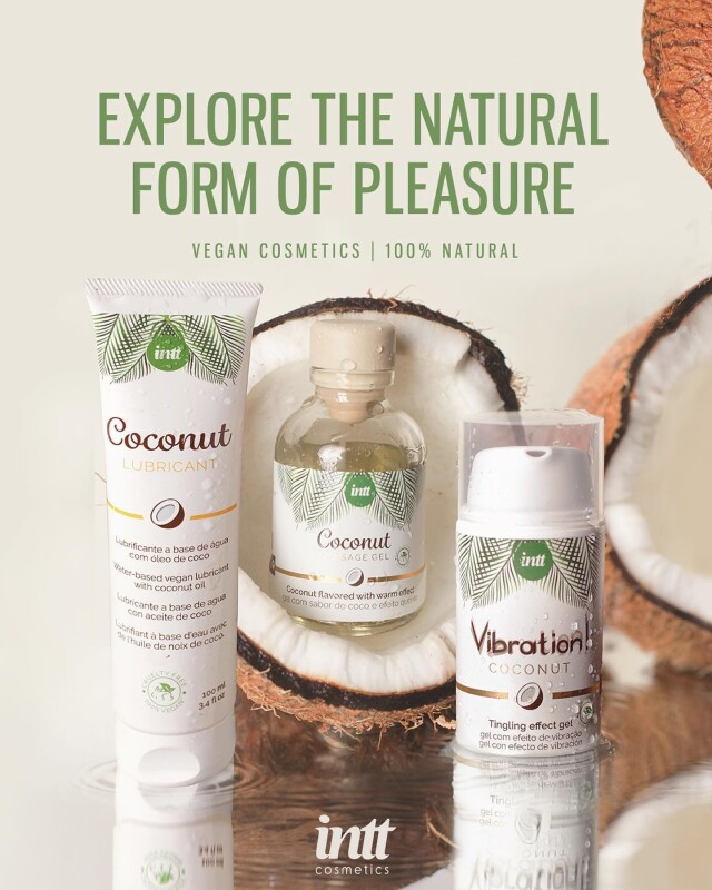 Олія для масажу Intt Coconut (Vegan), 150 мл, з ароматом кокоса - Изображение 1