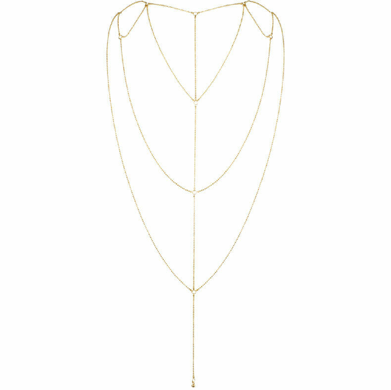Прикраса для спини Bijoux Indiscrets Magnifique Back and Cleavage Chain, золота - Изображение 3