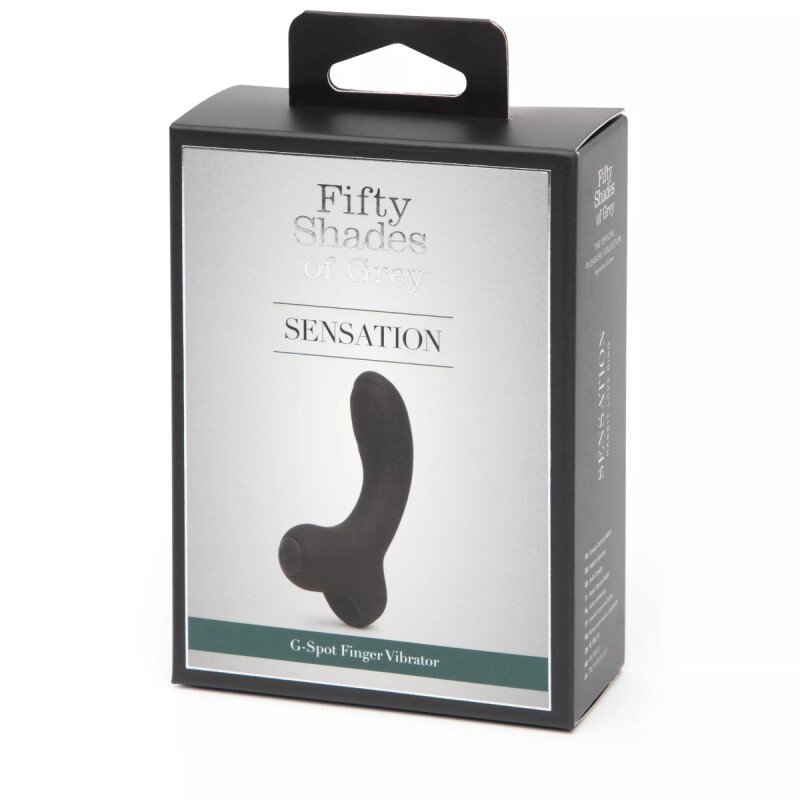 Вібратор на палець для точки G Fifty Shades of Grey Sensation чорний, 10 х 2.5 см - Изображение 1