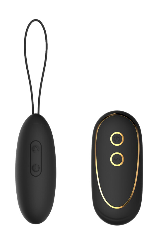 Віброяйце Dream Toys Elize Elite з пультом, чорне, 8 х 3 см
