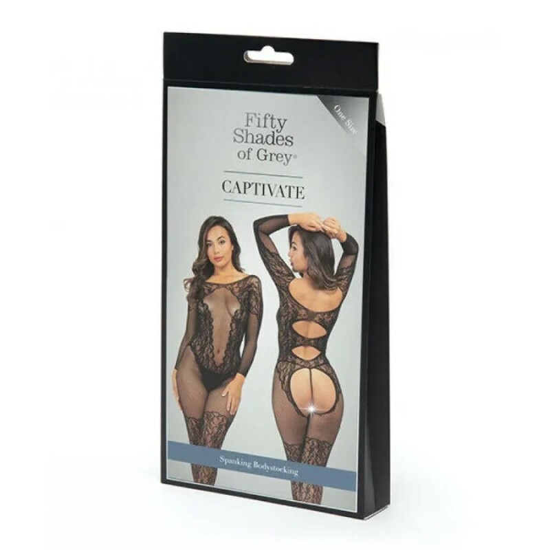 Бодістокінг з комбінованого матеріалу Fifty Shades Of Grey Captivate чорний, розмір One Size (EU: 36-44) - Зображення 2
