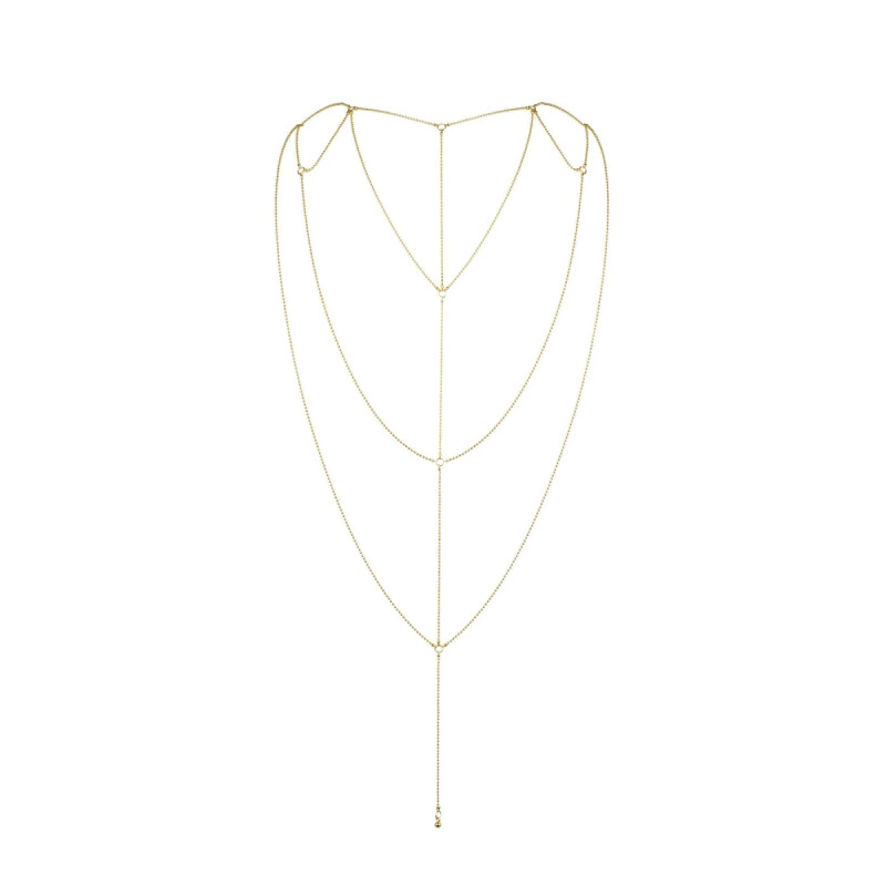 Прикраса для спини Bijoux Indiscrets Magnifique Back and Cleavage Chain, срібляста - Изображение 2