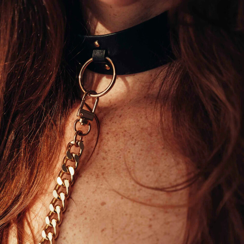 Нашийник з повідцем Maze від Bijoux Indiscrets, чорного кольору - Изображение 5