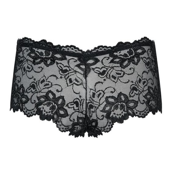 Шортики мереживні Obsessive Idillia чорні, L/XL - Зображення 3