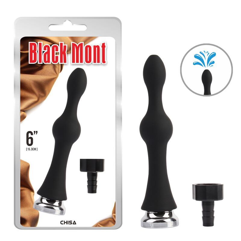 Насадка для анального душу Chisa Black Mont чорна, 15 х 3.5 см - Изображение 5