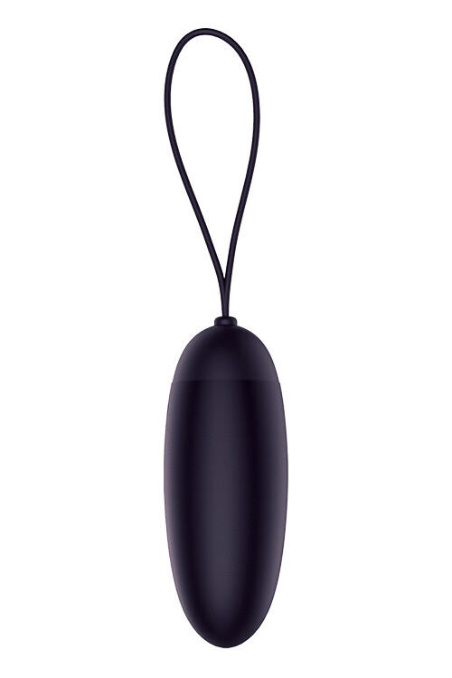 Віброяйце Dream Toys Dusky Pleaser з пультом, чорне, 8.9 х 3.3 см - Изображение 3