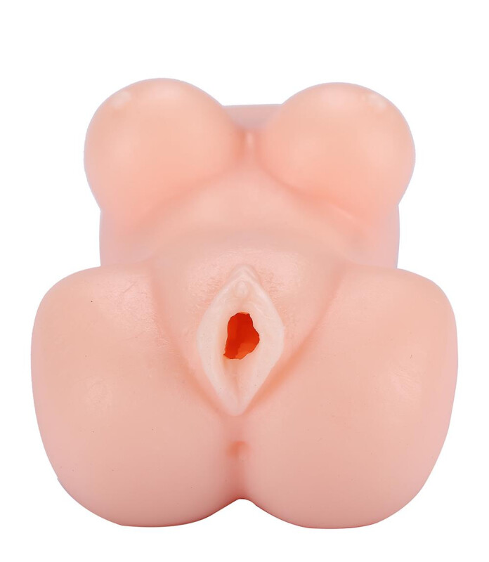 Мастурбатор-вагіна Dreamtoys The girl next door з відкритим кінцем, бежевий, 13 х 7 см - Изображение 2