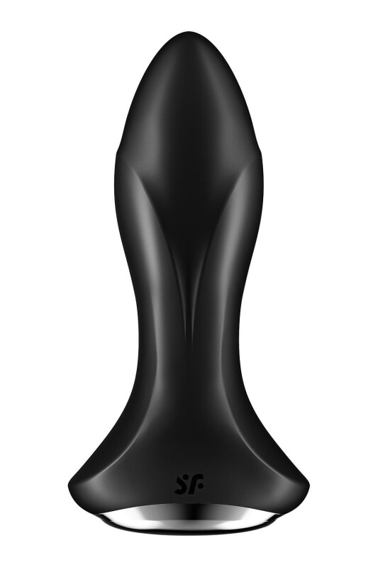 Анальний вібратор Satisfyer Rotator Plug 1+ з додатком та ротацією, чорний, 13.5 х 3.8 см - Зображення 2