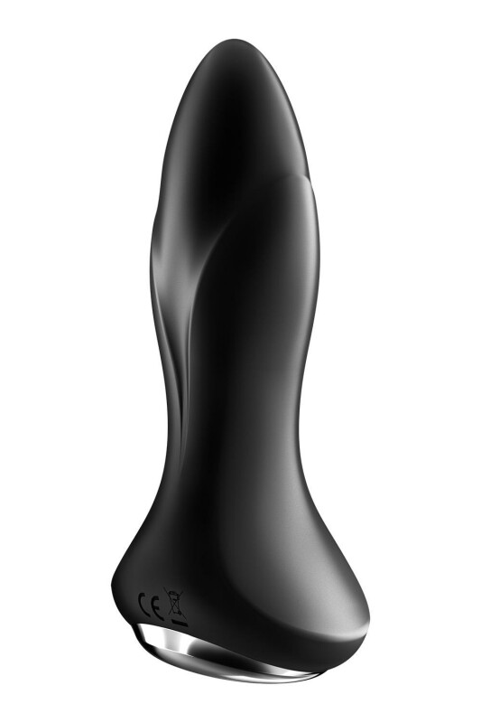 Анальний вібратор Satisfyer Rotator Plug 1+ з додатком та ротацією, чорний, 13.5 х 3.8 см - Зображення 3