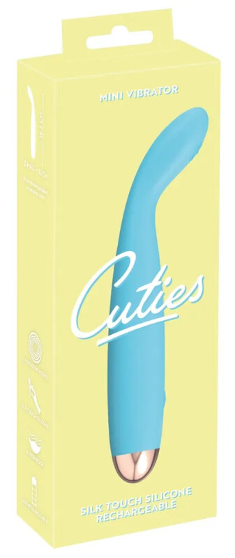 Вібратор для точки G Cuties блакитний, 18.7 х 3.1 см - Изображение 1