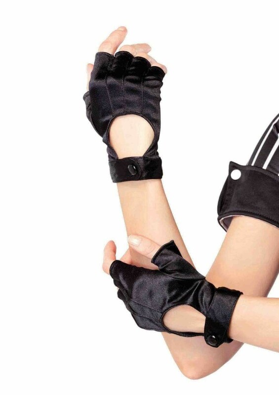 Рукавички Leg Avenue Fingerless Motercycle Gloves чорні, O/S - Изображение 2