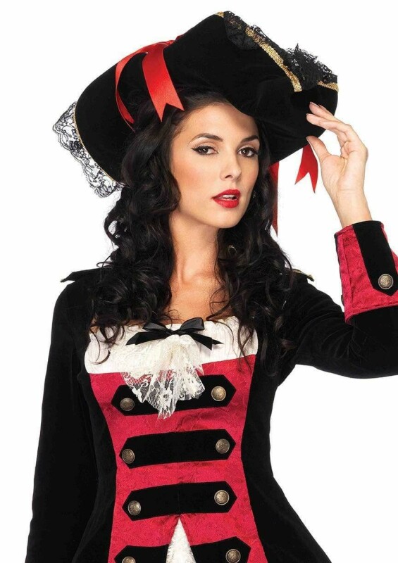 Капелюх пірата жіночий Swashbuckler Pirate Hat від Leg Avenue, чорний - Изображение 2