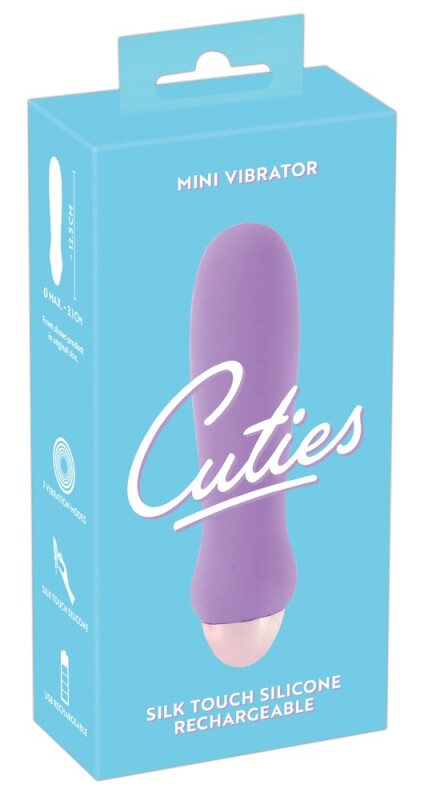 Міні-вібратор Cuties фіолетовий, 12.5 х 3.1 см - Изображение 1