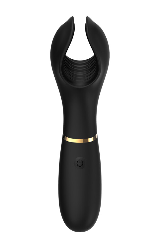 Мастурбатор Dream Toys Elite з вібрацією, чорний, 21 х 5.8 см - Изображение 2