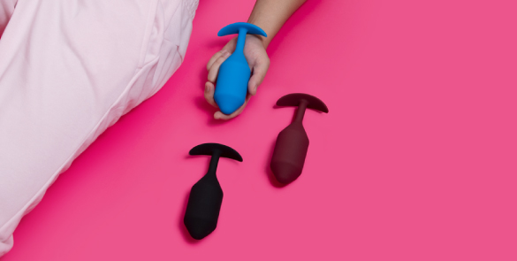 Анальна пробка B-Vibe Snug Plug 2 з обтяженням, фіолетова, 10.5 х 3 см - Изображение 8