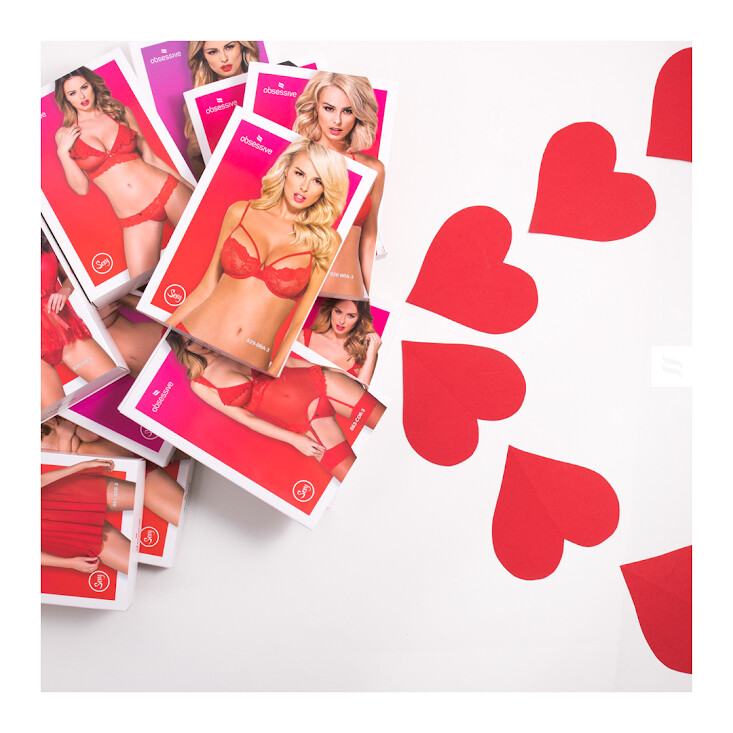Сексуальне боді Obsessive Vanessme, S/M, мереживне, чорне - Изображение 8