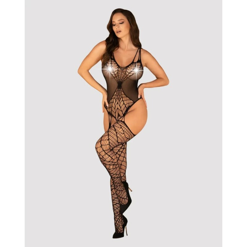 Комбінезон у сіточку еротичний Obsessive G325, розмір S/M/L - Изображение 2