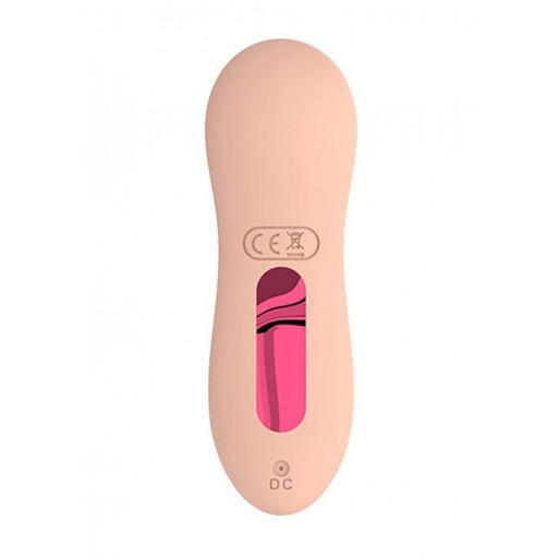 Вакуумний кліторний стимулятор Electric Sucking Massager 2.0 USB, бежевий - Зображення 2