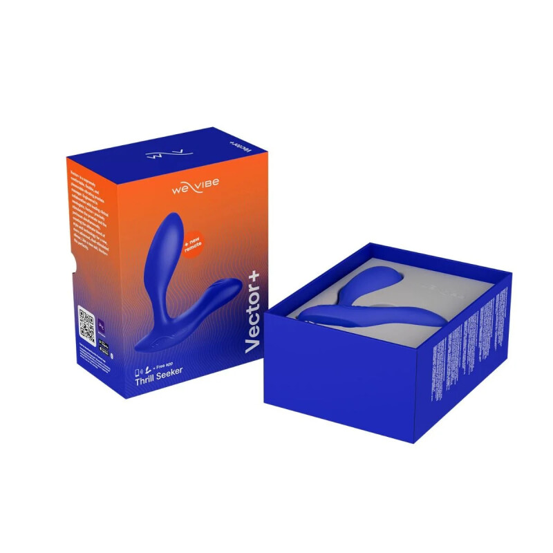 Масажер простати смарт Vector+ Royal Blue від We-Vibe (Вівайб) синій, 10.6 х 3 см - Изображение 1
