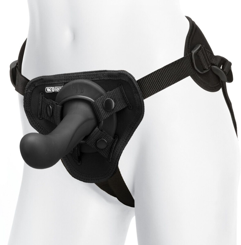 Страпон з вібруючим адаптером G-Spot Vibrating Pleasure Set з дистанційним пультом, чорний, 16.5 х 3.8 см - Изображение 2