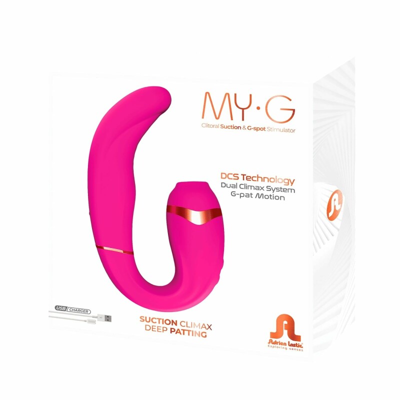 Стимулятор для клітора та точки G My.G від Adrien Lastic, рожевий, 17.4 х 4.3 см - Зображення 1