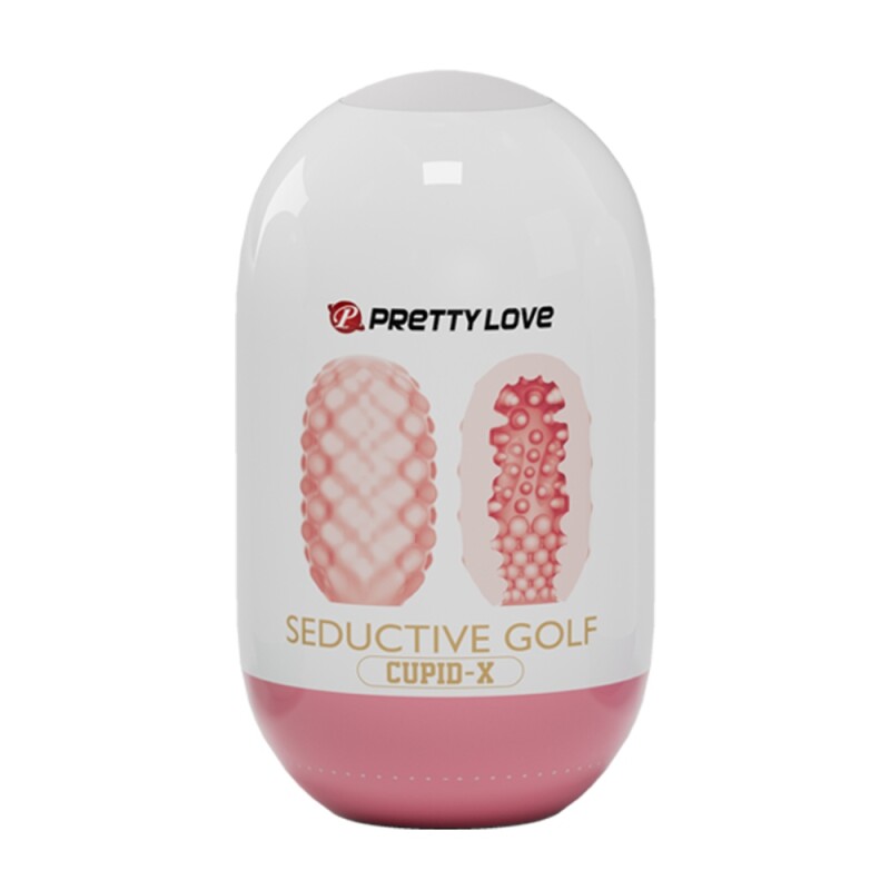 Мінімастурбатор Pretty Love Seductive Golf Cupid X Egg, рожевий, 10 х 5.6 см - Изображение 1
