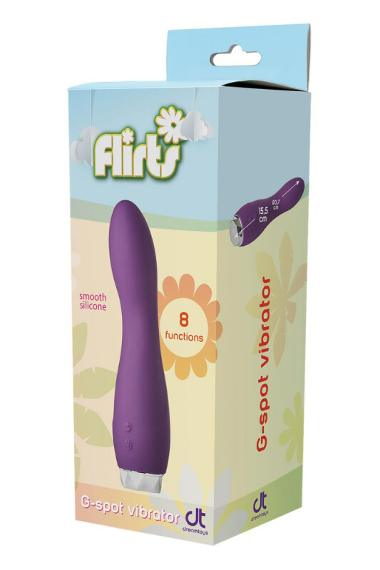 Вібратор для точки G Dream Toys Flirts G-Spot, фіолетовий, 17 х 3 см - Зображення 1