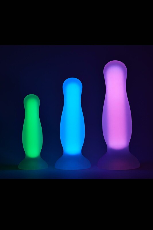 Анальна пробка, що світиться в темряві Dream Toys Radiant, S, зелена - Зображення 5