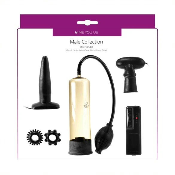 Набір секс-іграшок для чоловіків Male Kit Seven Creations, чорний - Изображение 4