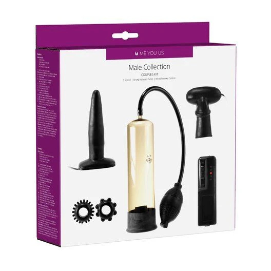 Набір секс-іграшок для чоловіків Male Kit Seven Creations, чорний - Изображение 5